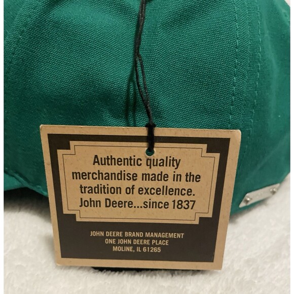 John Deere Licensed Green Cap Hat Tractor Embroidered Green New - Picture 4 of 4